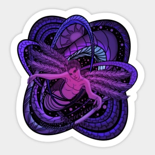 Fairy. Neon. Graphic arts Sticker
